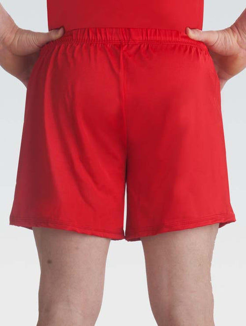 Men's Nylon/Spandex Long Gymnastics Shorts | GK Elite