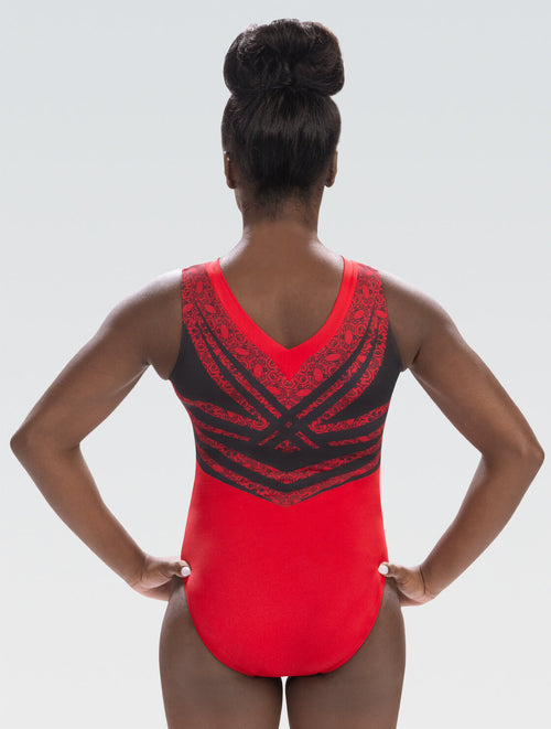 Wonderous Red Tank Leotard GK Elite
