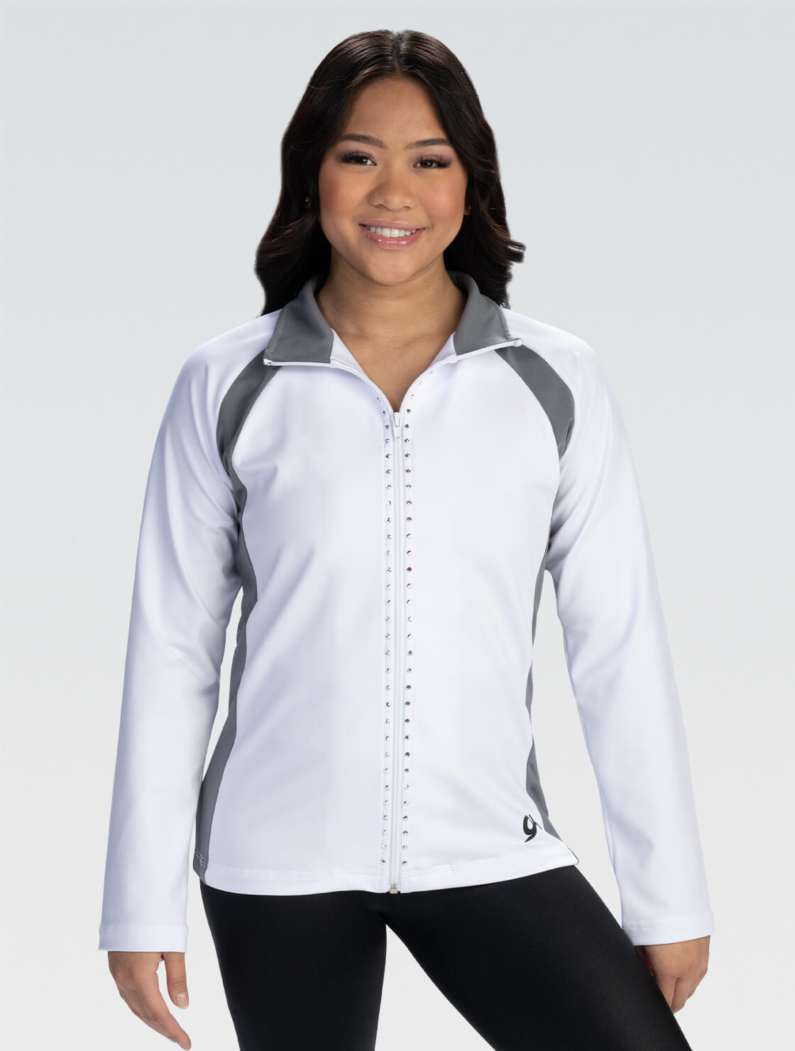 Sporty Spade Fitted Warm-Up Jacket - 8756 | GK Elite