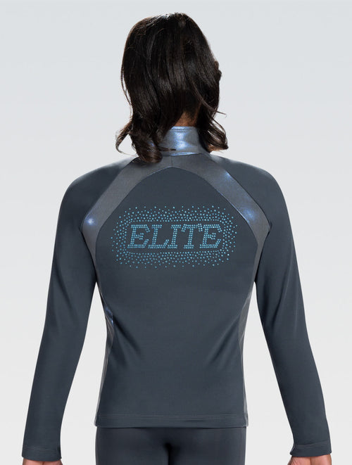 Sporty Spade Fitted Warm-Up Jacket - 8756 | GK Elite