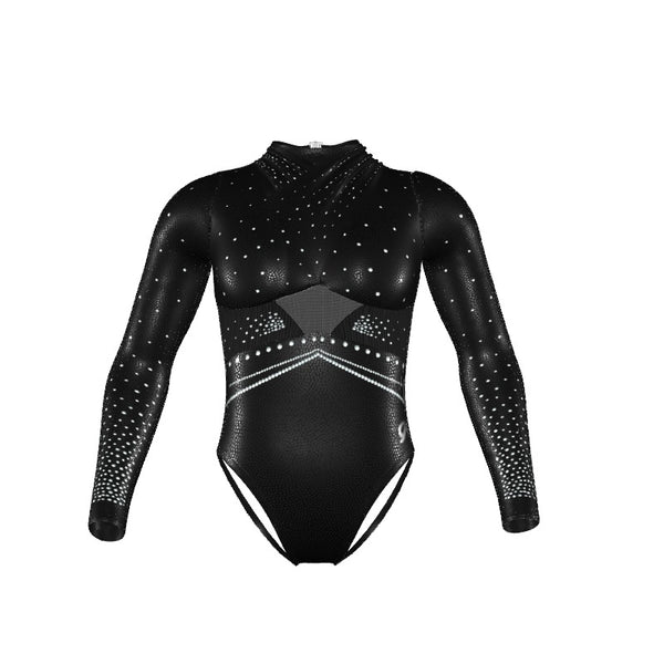 High Wrapped Ruched Competition Leotard GK Elite