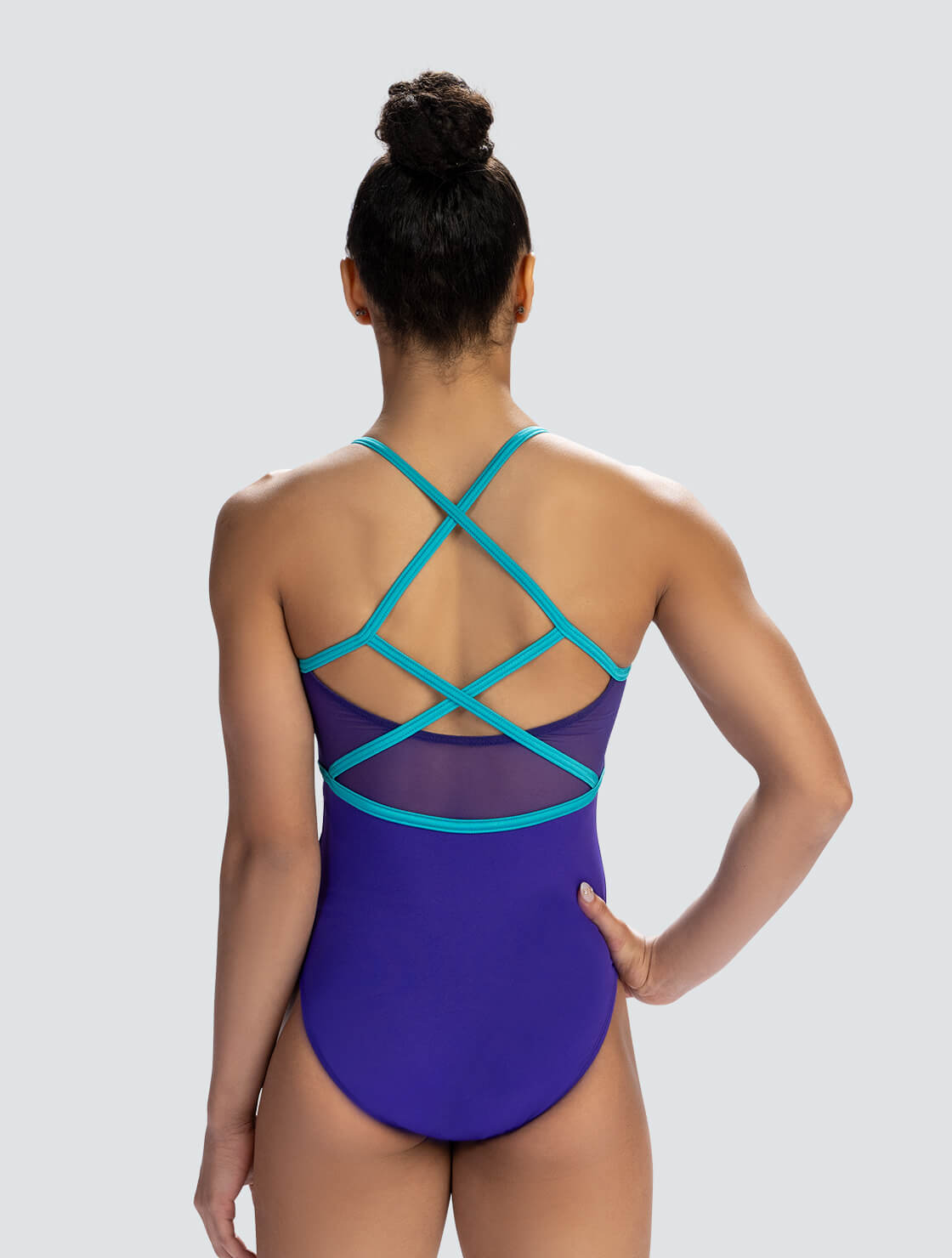 Hezly Rivera Lilac Sky Tank Leotard | GK Elite