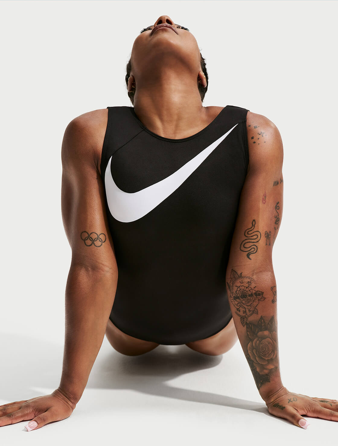 NIKE JORDAN Vネックタンクトップ （188071） Adult Nike Gymnastics Jordan Chiles Asymmetric Leotard | GK Elite