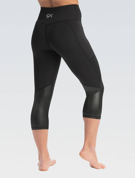 High Waisted High Shine Capris GK Elite