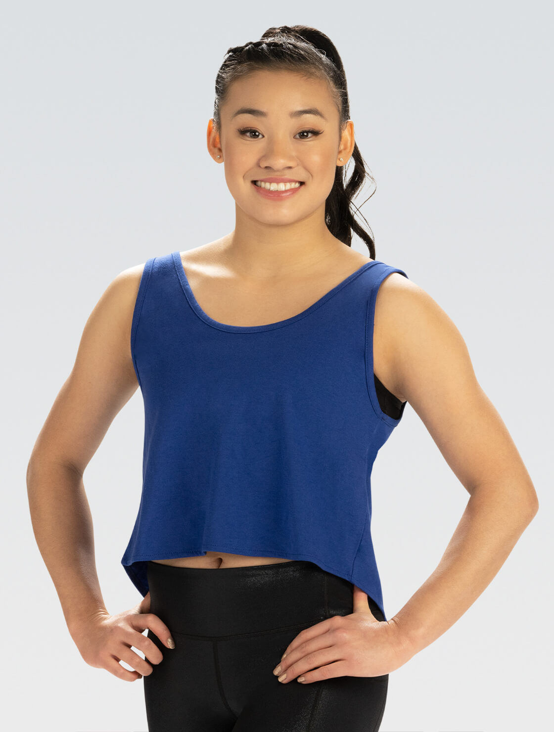 babylclub Crown key sleevelessタンクトップ babylclub Crown key sleevelessタンクトップ Mock Neck Keyhole Racer
